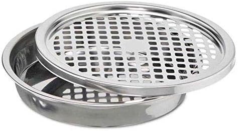 SVITA Standaschenbecher 30 Liter Edelstahl silber Mülleimer Aschenbecher Abfalleimer mit Inneneimer,