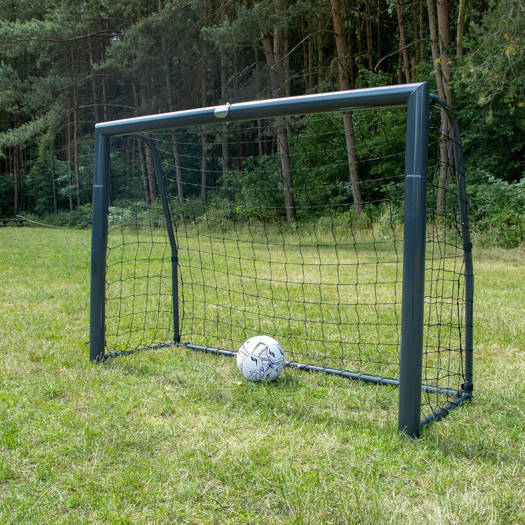 AXI Cristiano Fussballtor 180 x 120 cm in Anthrazit für den Garten | Fussball Tornetz aus Metall mit