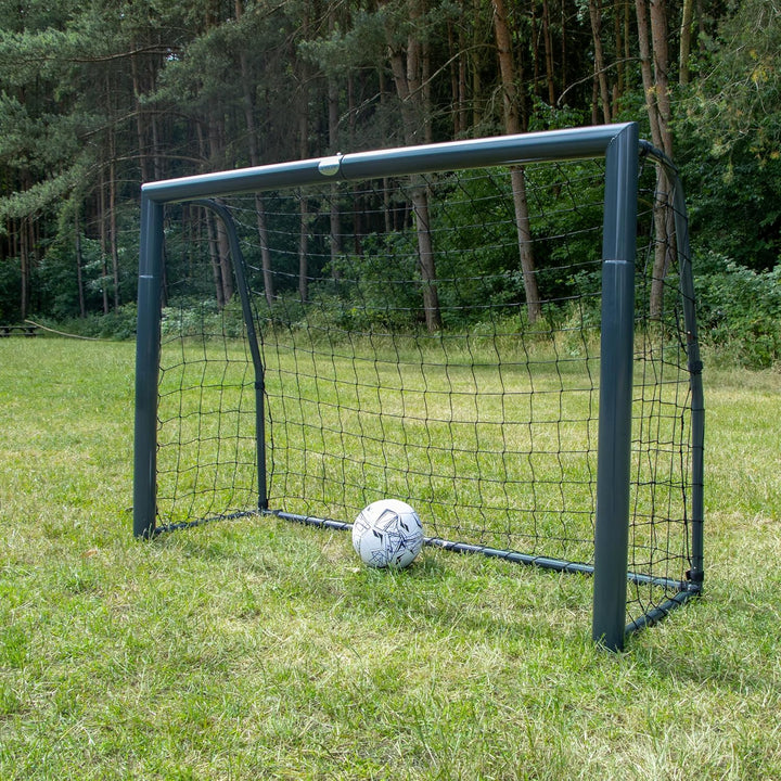 AXI Cristiano Fussballtor 180 x 120 cm in Anthrazit für den Garten | Fussball Tornetz aus Metall mit