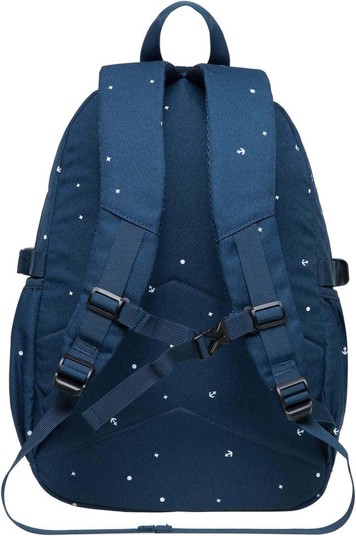 KAUKKO Schöner und durchdachter Rucksack mit 15 Zoll Laptopfach für Schule, Universität, 22 Liter Bl