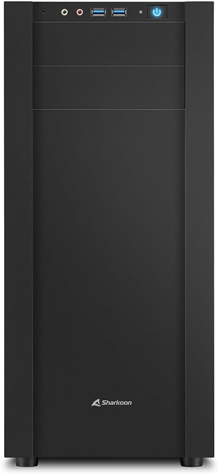 Sharkoon S25-V Gehäuse schwarz USB 3.0, 2x 120-mm-Lüfter vorinstalliert