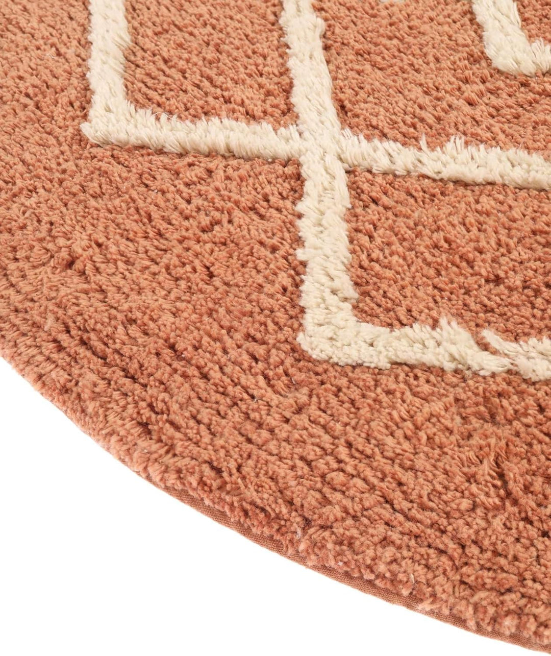 RugVista Badematte Riviera, ∅ 90 cm, Rund, Mittelflor, Moderner Badteppich, Maschinenwaschbar bis 30
