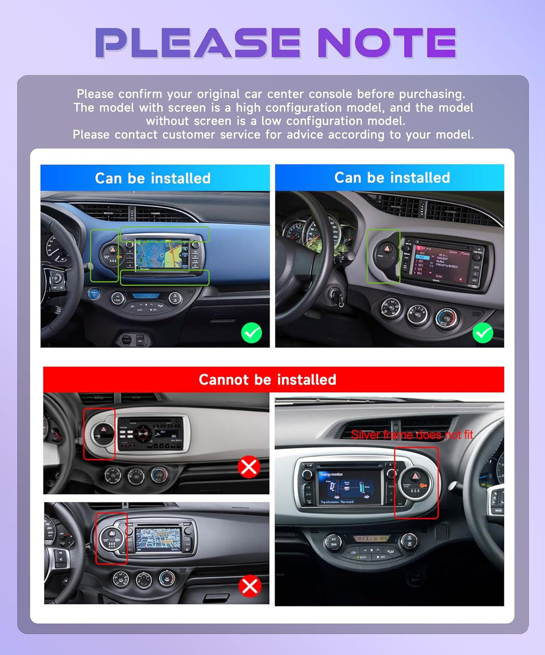 Rimoody 4G+128G Android Autoradio für Toyota Yaris 2012-2017 Wireless Carplay Android Auto Canbus, 9