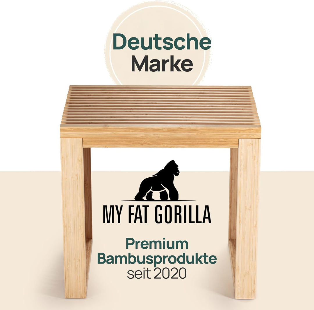 Bambus Holzhocker - Flur Möbel - Sitzbank Flur - Holzbank - Blumenhocker | BAM BOO BOX Bambus Blumen