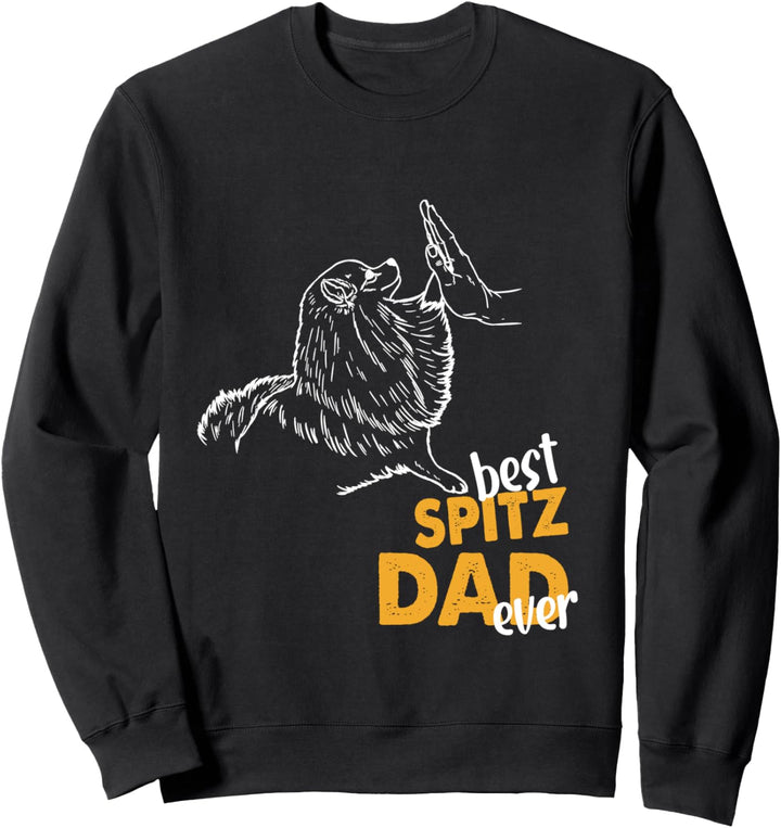 Best Spitz Dad Ever German Spitz Hundebesitzer Deutscher Spitz Sweatshirt