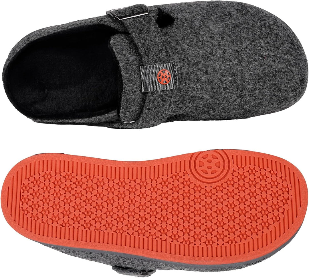 Sisttke Hausschuhe Damen Filzpantoffeln Herren Pantoffeln | Geschlossen,Bequem,Wechselfussbett,Winte