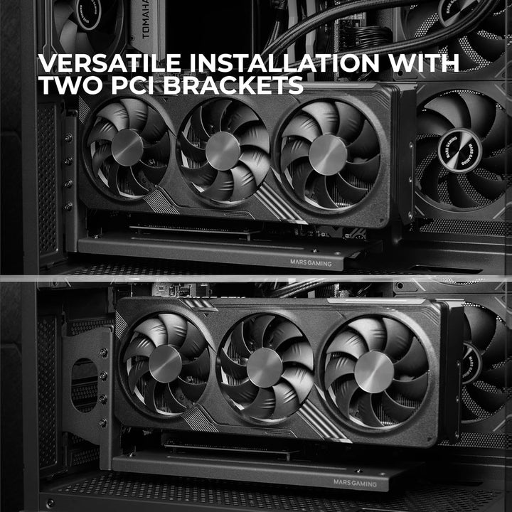 Mars Gaming MCA-GCV, Universeller Vertikaler GPU Halter, rutschfeste Magnetische Basis, Kompatibel m