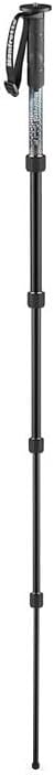 Manfrotto Element MII MMELMIIA5BK, leichtes Alu-Reise-Einbeinstativ, 5 Segmente, Handgelenkschlaufe,