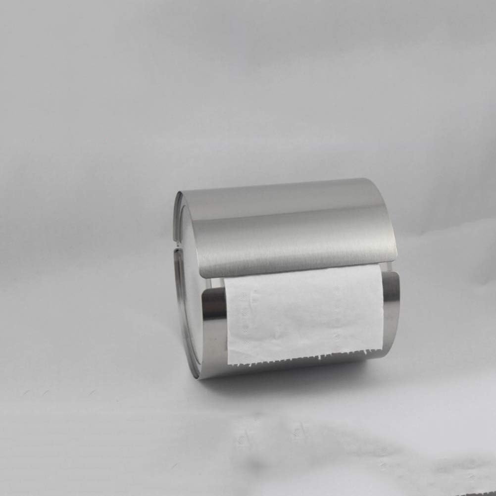 Yardwe Toilettenpapierhalter aus Edelstahl Wandmontierte wasserdichte Toilettenpapierhalter für Bad