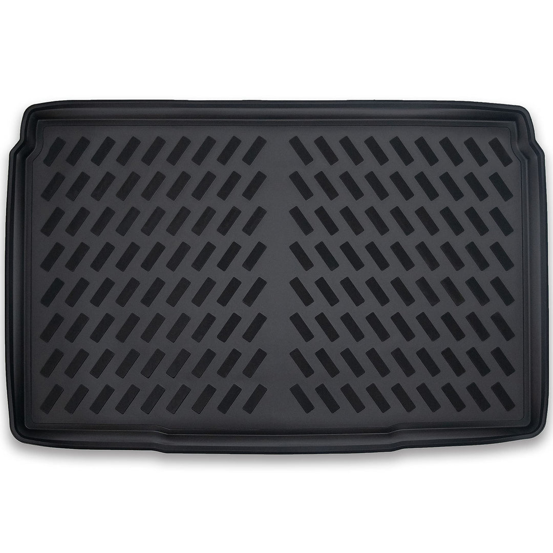 ELMASLINE Kofferraumwanne für Peugeot e-208 (Elektro) (II) 2019-2026 | Extra hoher 5cm Rand | 3D Gum