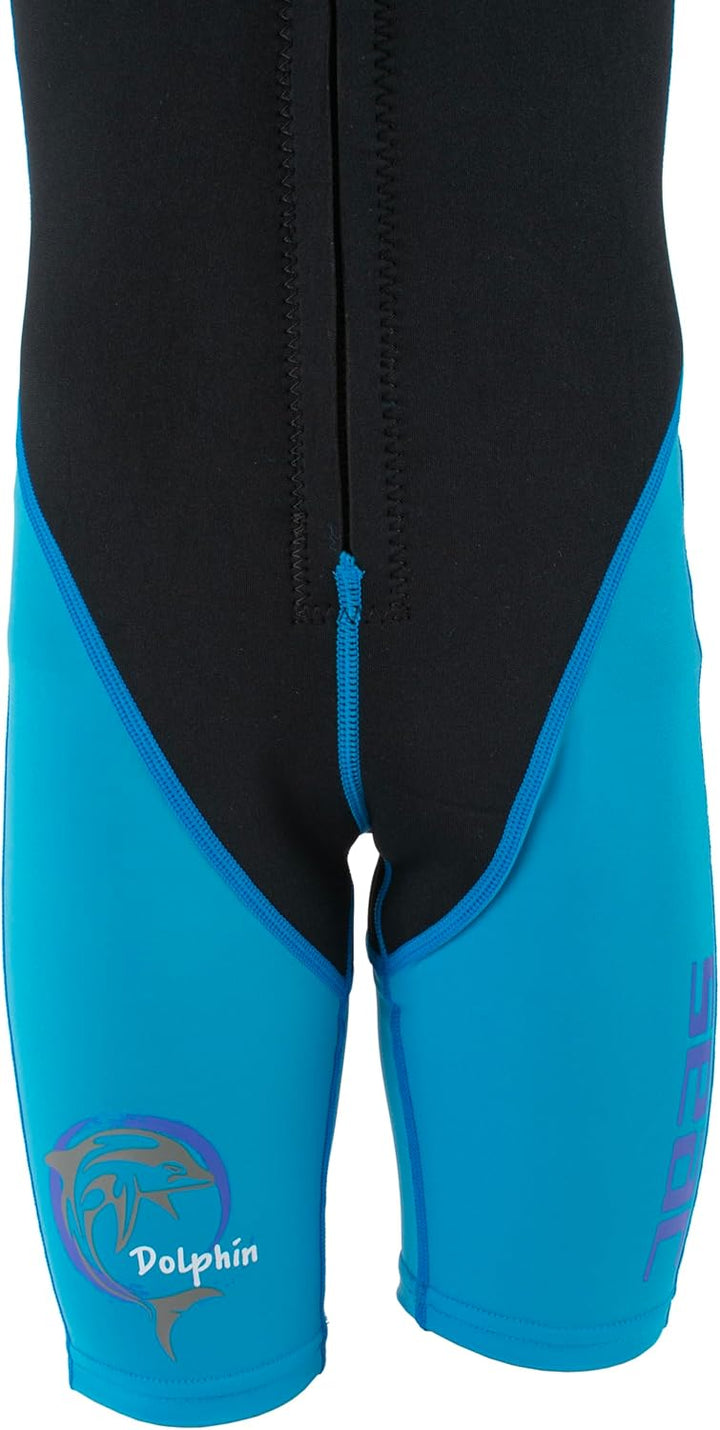 Seac Kinder Dolphin Auchanzug Shorty 1,5 mm Neopren und Lycra geeignet für Schwimmen, Schnorcheln un