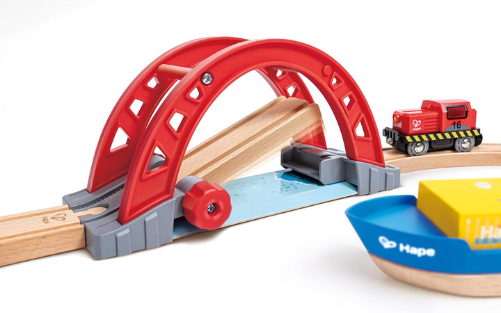 Hape Bahn- und Seefracht Set, Eisenbahn für Kinder, ab 3 Jahren