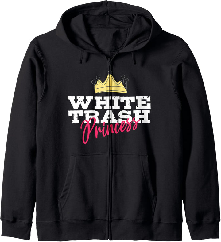 Lustiger Redneck White Trash Princess Country Trailer Park Kapuzenjacke