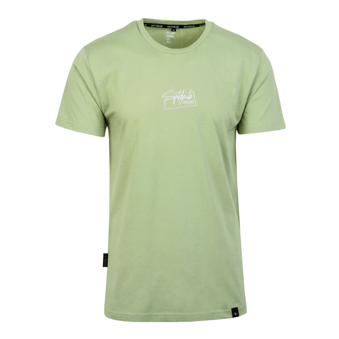 Spitzbub Herren T-Shirt Shirt mit Print oder Stick Street-Design M Grün, M Grün