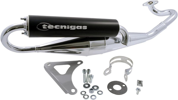 Auspuff TECNIGAS Next-R Chrom kompatibel für PEUGEOT Speedfight 3 50 LC (2-Takt) Typ:F1, Speedfight