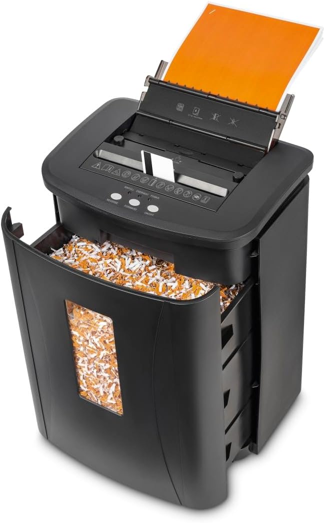 Aktenvernichter Safe Auto M1200, Schredder mit Sicherheitsstufe P4 T4 E3
