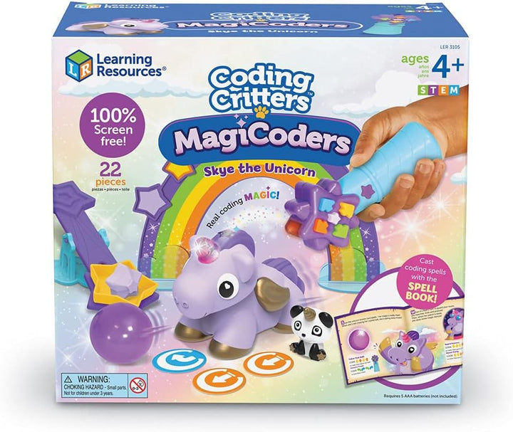 Learning Resources Coding Critters MagiCoders Skye, das Einhorn, Programmierspielzeug für Kinder, MI