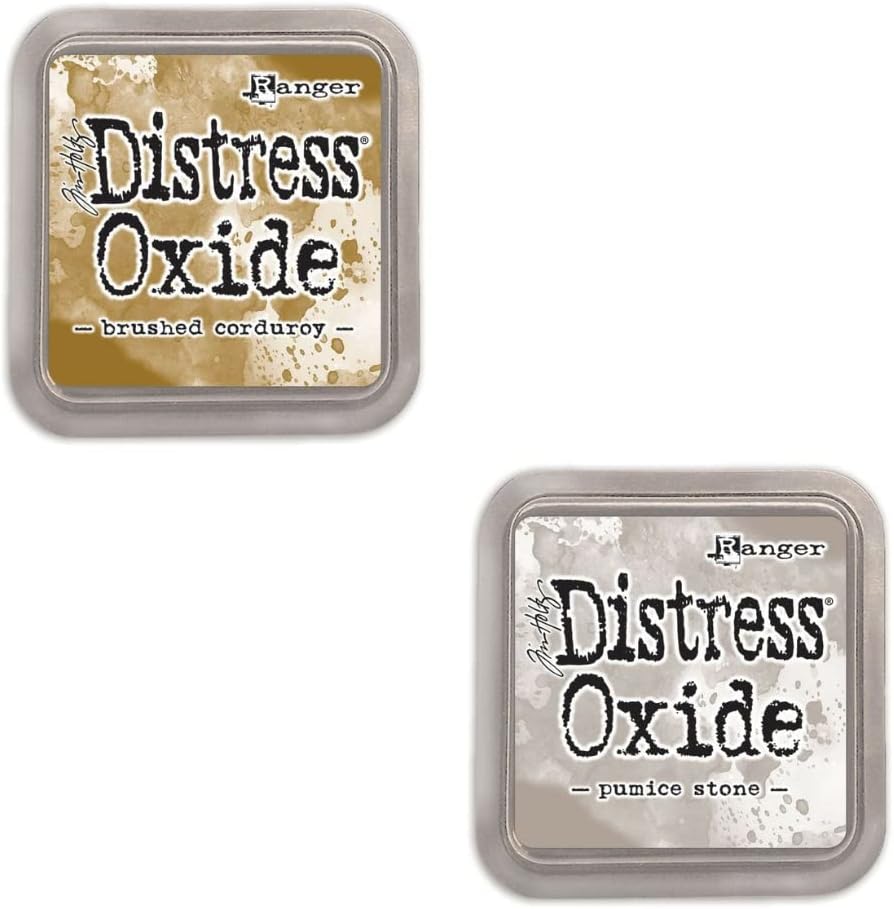 Kit mit 12 Pigment Fusion Tinte und Füller Tampon | Matt Effect Finish | Ranger Distress Oxide - Ent