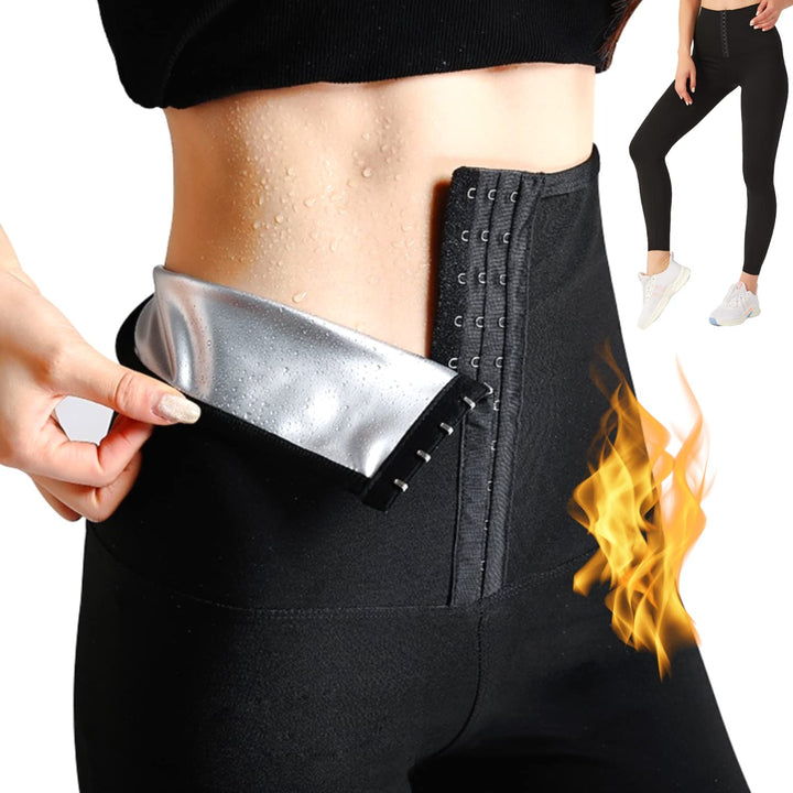 Nano Hertz Hosen Sauna Sporthose Abnehmen Hosen Laufhose Hot Thermo Sweat Schwitzhose Schwitzen Jogg