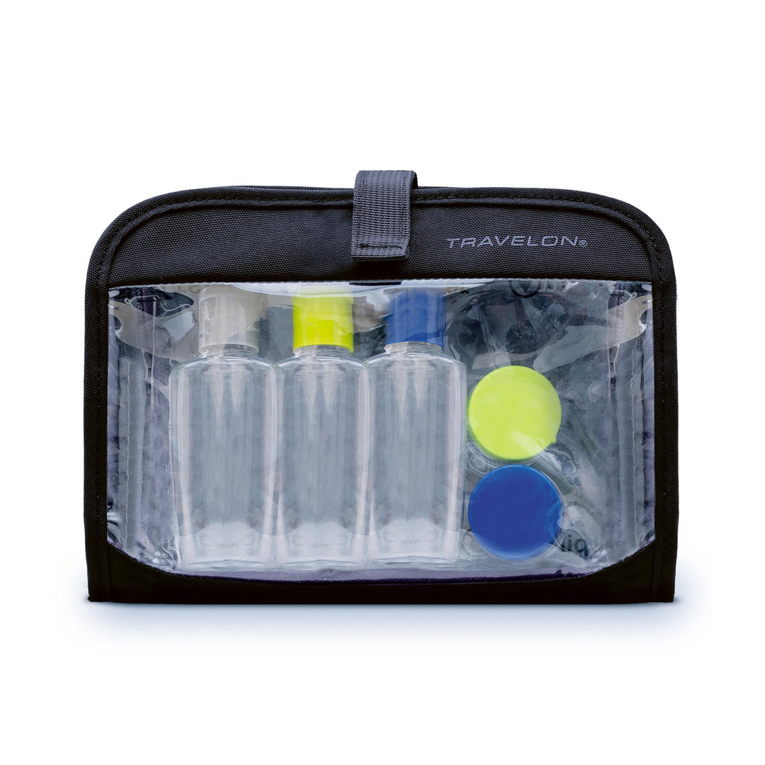 Travelon Wet Dry 1 Quart Tasche mit Kunststoff Flaschen, schwarz (schwarz) - 11024 500 Einheitsgröss
