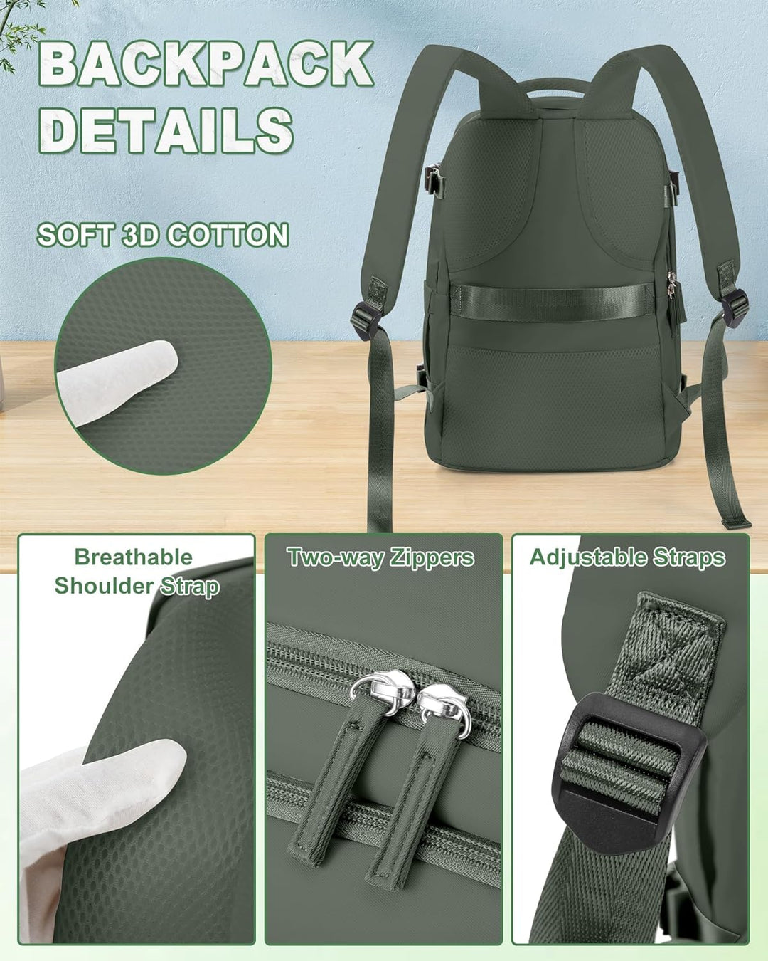 SZLX Grosser Reiserucksack Damen,Vakuum Rucksack mit Pumpe Ryanair Handgepäck 40x30x20 Herren, Wizza