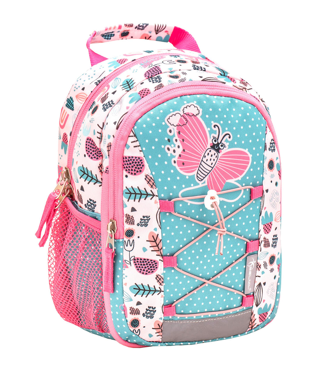 Belmil Kinderrucksack Mädchen für 1-3 Jährige - Super Leichte 290 g/Kindergarten/Krippenrucksack Kin