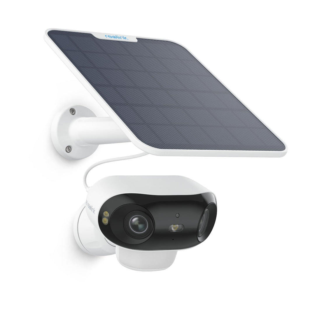 Reolink Argus 4 Pro, 4K Solar Überwachungskamera Aussen Akku, ColorX-Nachtsicht, 180°-Weitwinkel, 8M