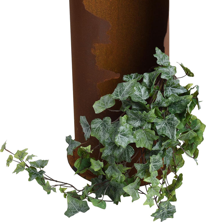 ESTEXO Dekosäule Rostsäule Gartendeko 120 + 150 cm Set Edelrost Säule Pflanzsäule Rost Garten Blumen