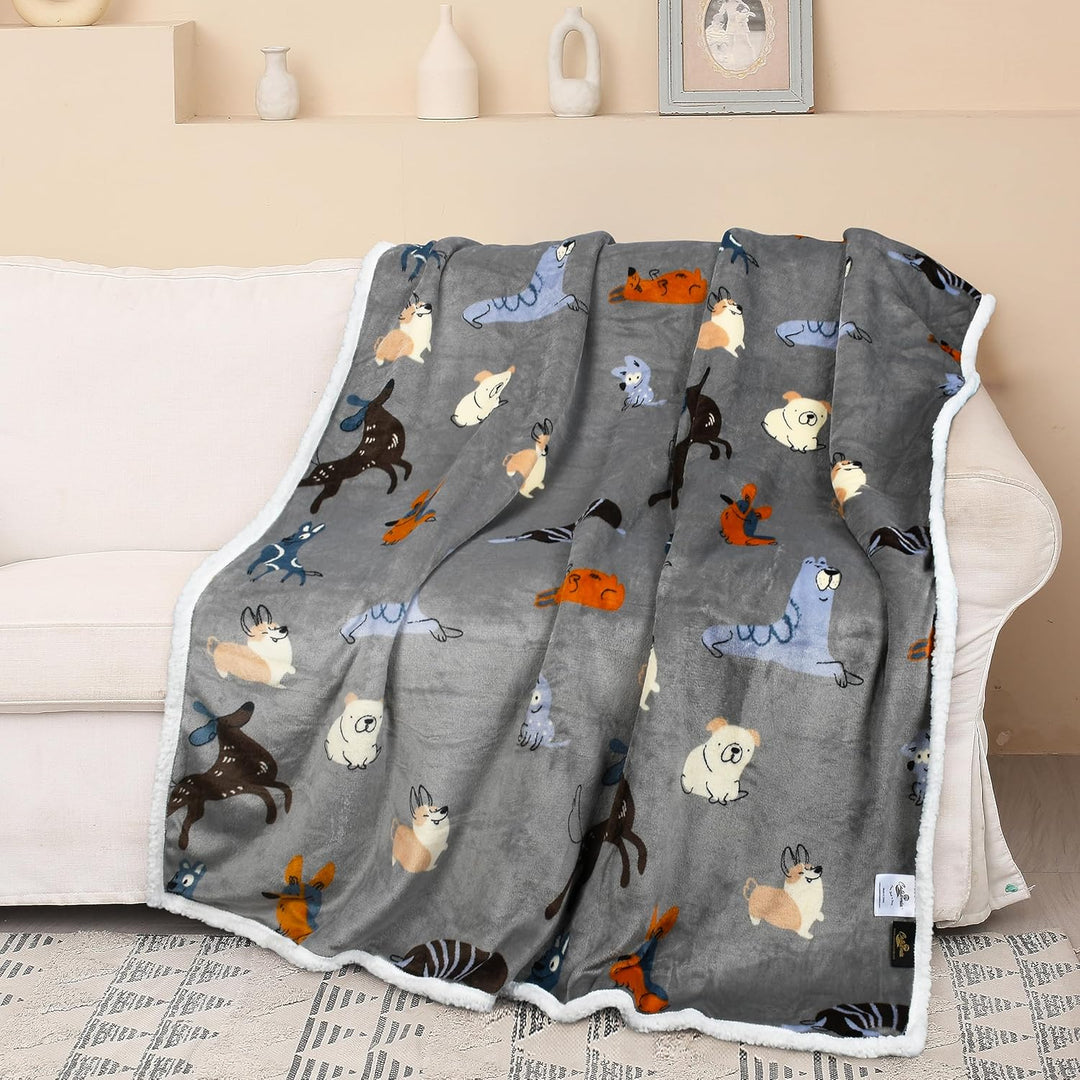 Catalonia Classy Sherpa Decke Kuscheldecken, Extra Dicke Warm Sofadecke Couchdecke in zweiseitig, Su