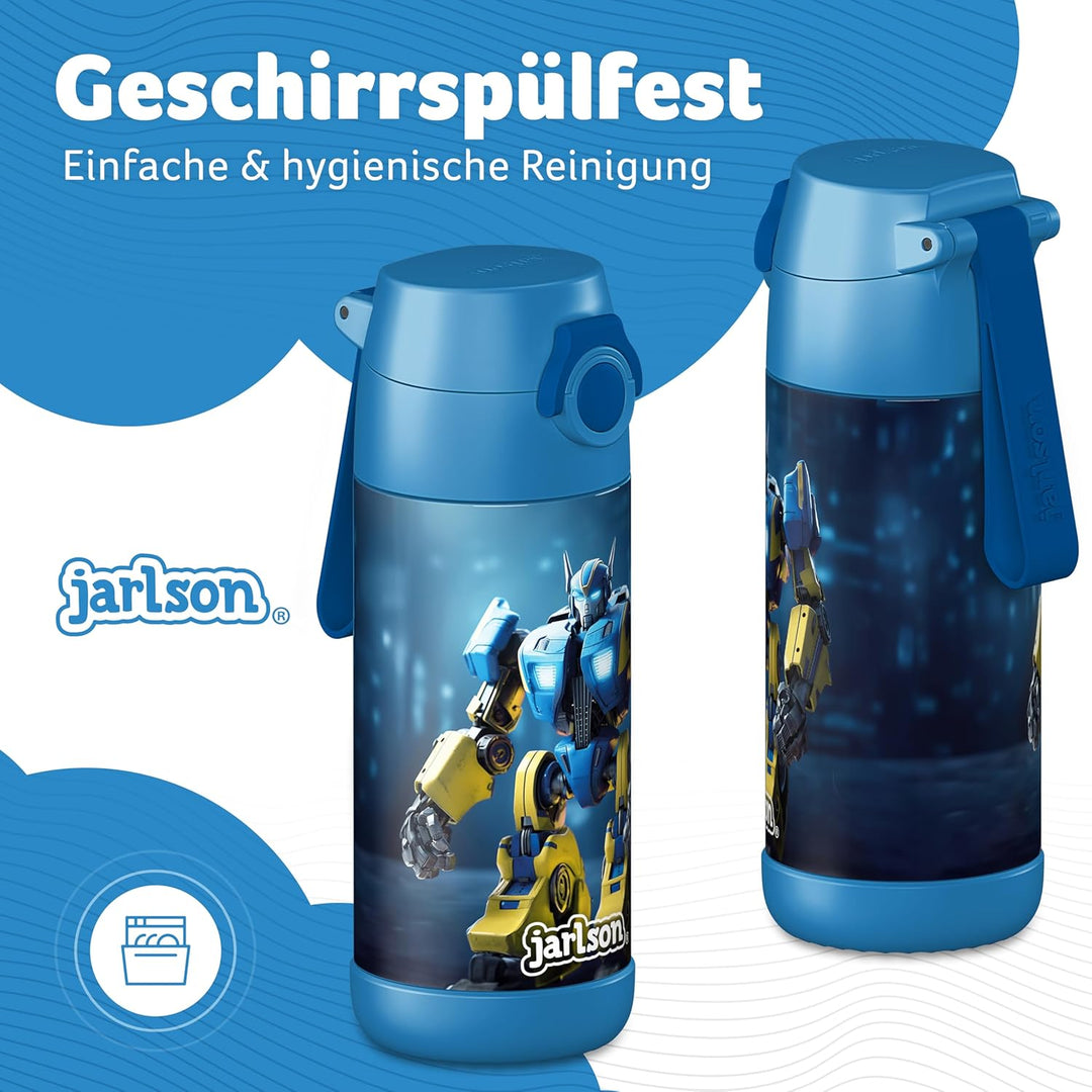 Jarlson® Trinkflasche Kinder Edelstahl MALI [THERMOSFLASCHE] - Kindertrinkflasche Auslaufsicher - Th