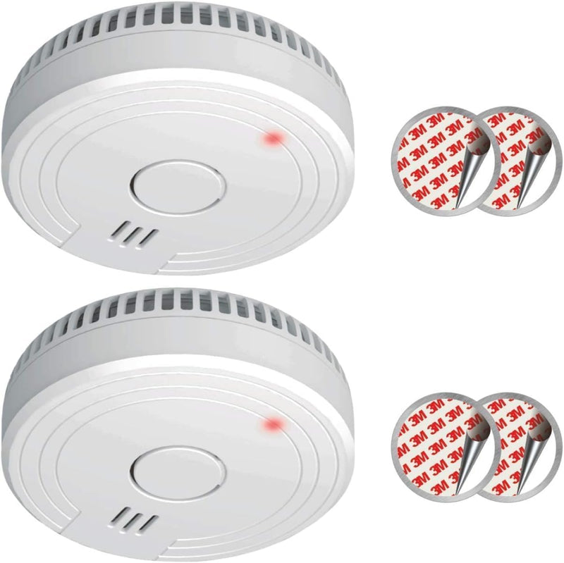 ELRO FS1805 2-Pack Rauchmelder mit Magnetklebe Kit, 5 Jahre Batterie und Garantie/DIN EN14604, Weiss