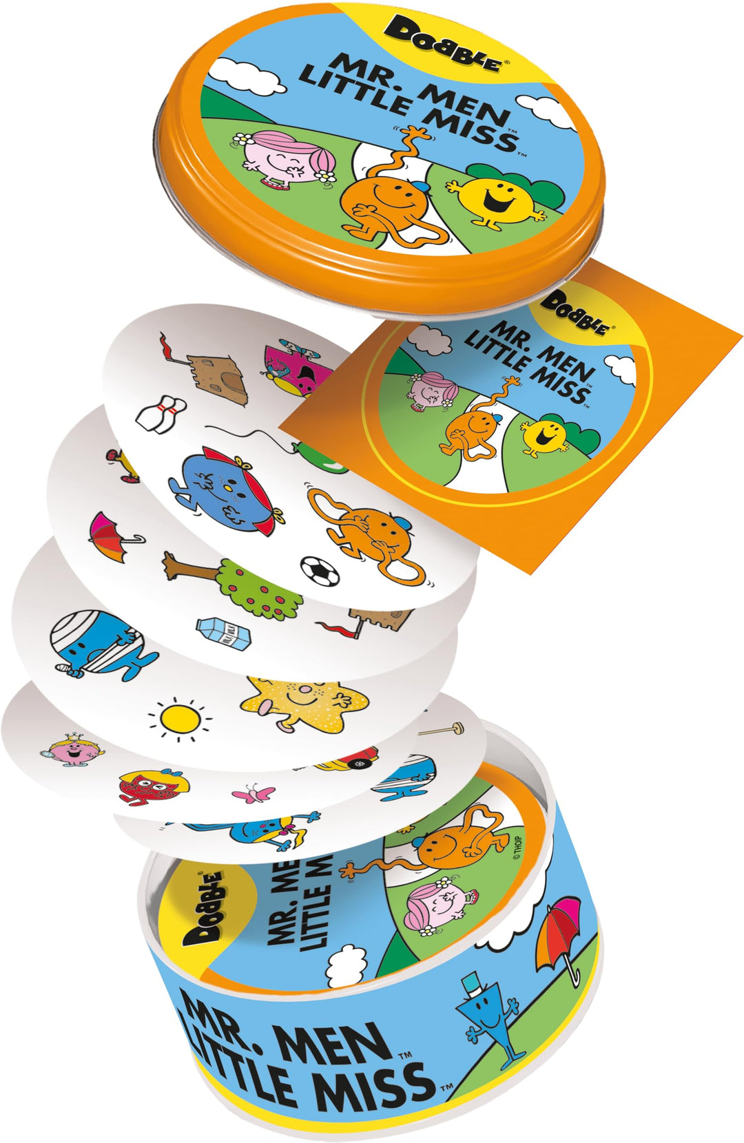 Asmodee Dobble Mr Men and Little Miss Kartenspiel, ab 4 Jahren, 2-8 Spieler, 15 Minuten Spieldauer S