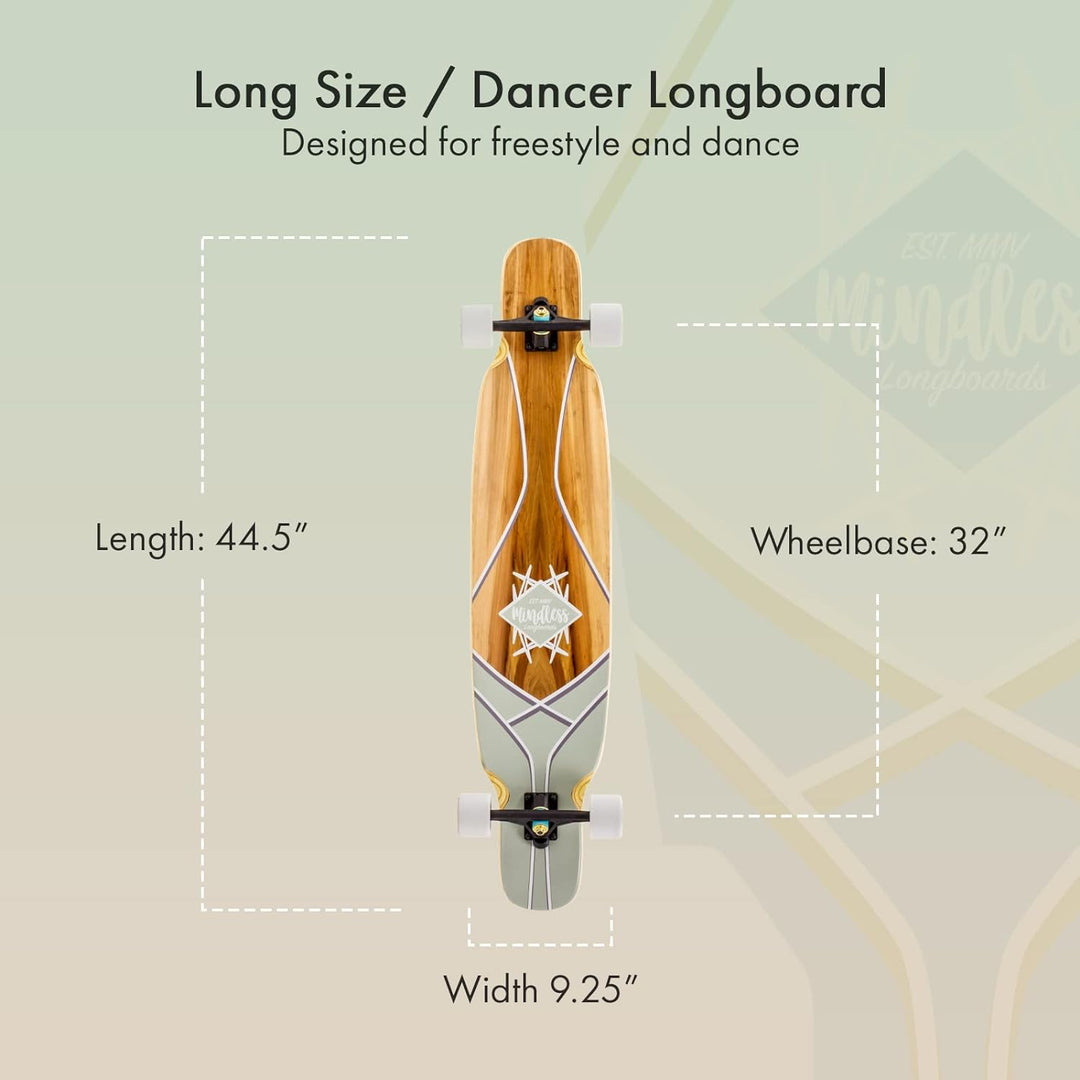 Mindless Longboards Core Dancer Longboard Skateboard Unisex Erwachsene 9.25" Rot (Red Gum), 9.25" Ro