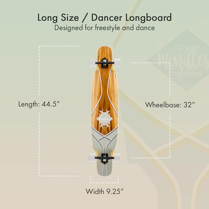 Mindless Longboards Core Dancer Longboard Skateboard Unisex Erwachsene 9.25" Rot (Red Gum), 9.25" Ro