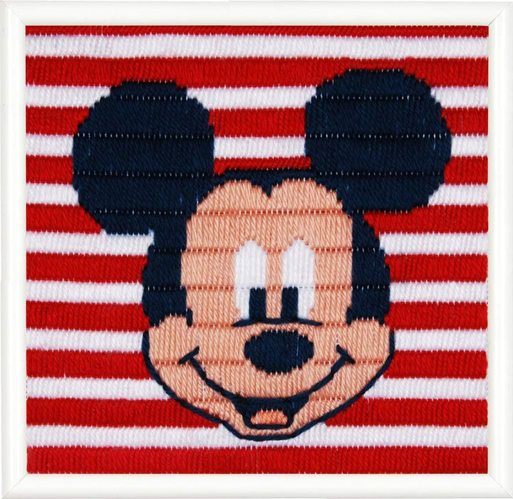 Vervaco Spannstichkissen Disney Mickey Mouse, Stickbild vorgezeichnet Spannstichpackung, vorbezeichn