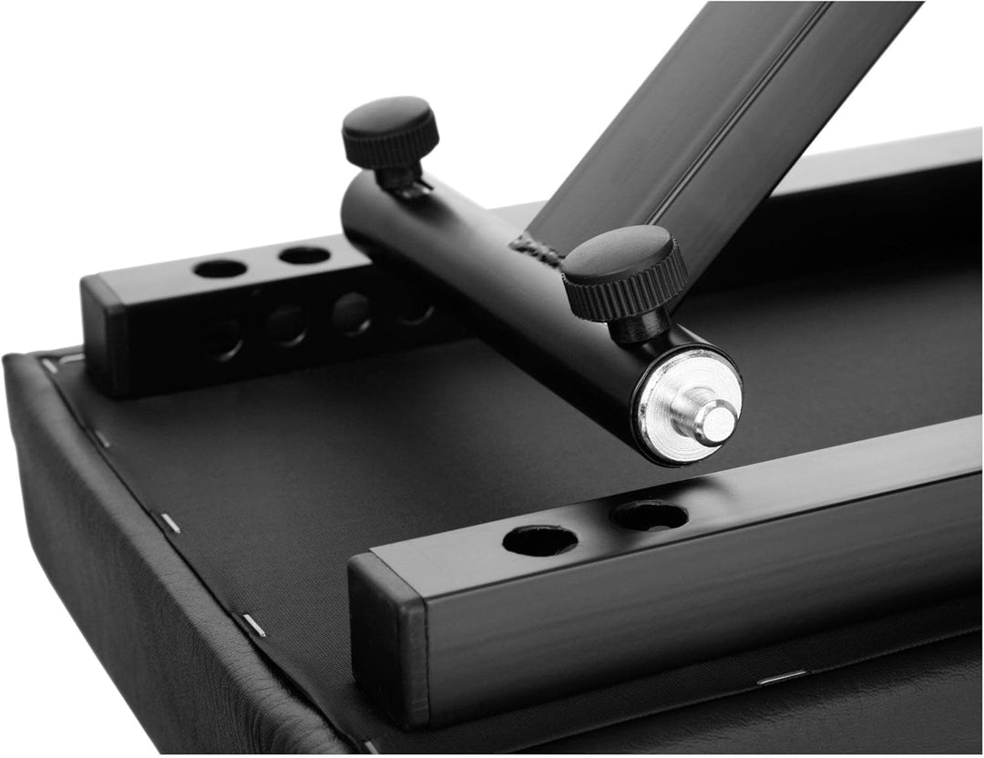 Classic Cantabile Keyboardbank Deluxe schwarz (5cm Schaumstoffpolsterung, 4-stufig höhenverstellbar,