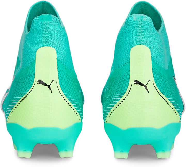 PUMA Herren Ultra Match+ Ll Fg/Ag Fussballschuh, 46.5 EU Electric Peppermint Puma Weiß Fast Gel