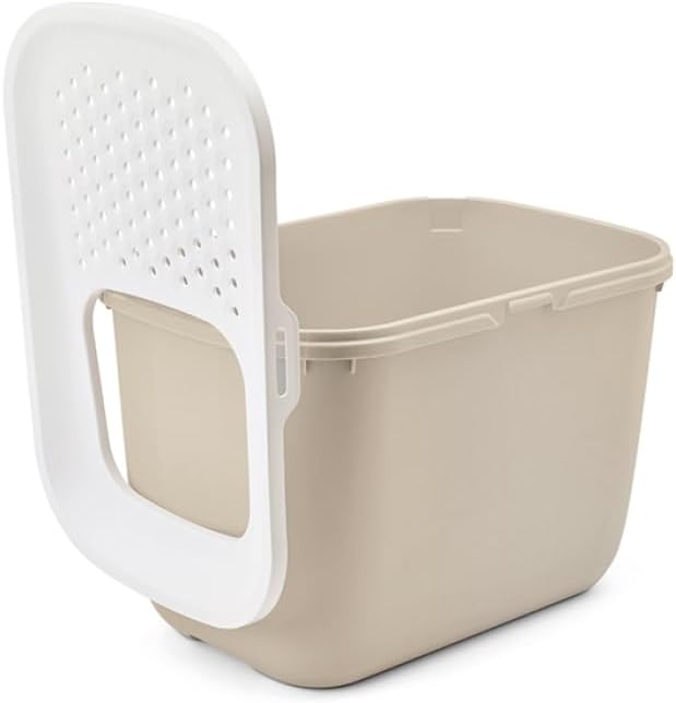 SAVIC Katzentoilette Hop In mit Einstieg von oben beige-weiss