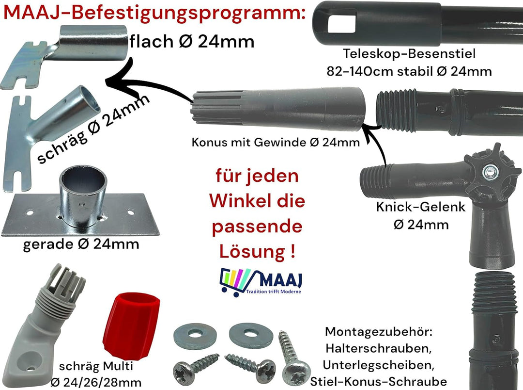 MAAJ BACKOFENBESEN in 5 Varianten - WIE ZU Omas Zeiten - WÄHLBARE Halterung OPTINALER STIEL - BAUKAS