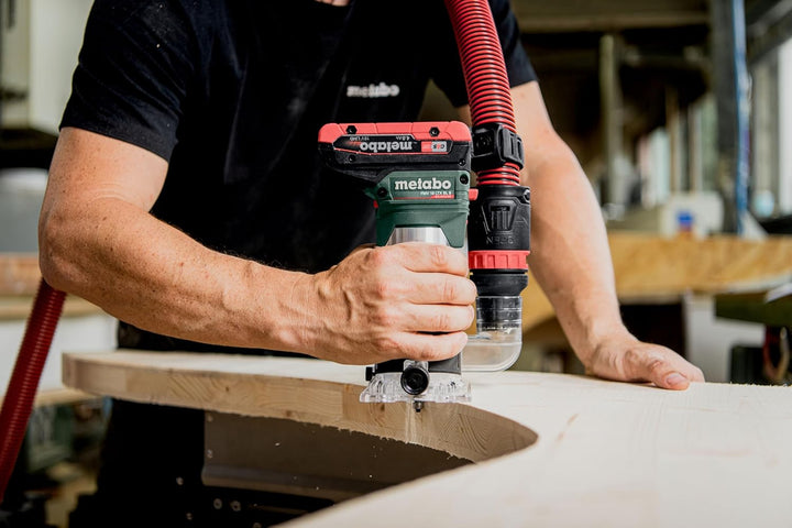 metabo Akku-Kantenfräse FMV 18 LTX BL 8-18V, Brushless-Motor, 4800-29000 U/min, 6/8 mm Spannzange, p