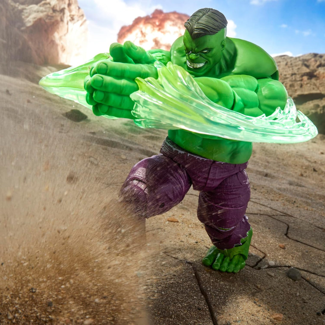 Marvel Legends Maximum Series Hulk Action-Figur, extra grosse Sammelfigur mit vielen Accessoires zum