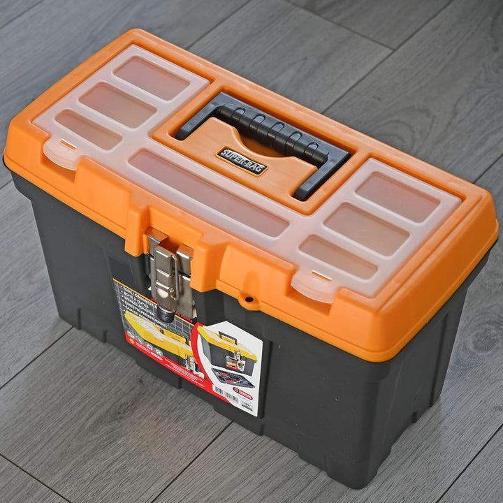 Werkzeugkoffer PRO mit Metallverschluss LEER Werkzeugkasten Abschliessbar Werkzeugbox Sortimentskoff