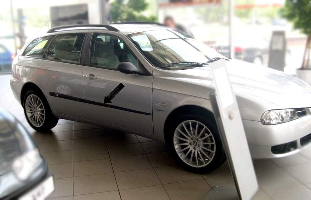 Spangenberg Seitenschutzleisten schwarz passend für Alfa Romeo 156 SW Sportwagon Kombi Baujahre 01.2