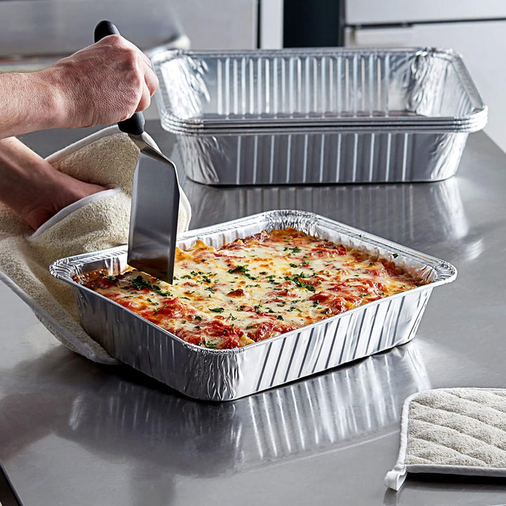 SENENQU 30 Stück Grill Aluschalen Gross 3500ML, Grillschalen Aluminium 32,5 x 26 x 6 cm, Einweg Alum