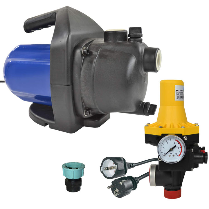 KREISELPUMPE JETPUMPE HAUSWASSERWERK HAUSWASSERAUTOMAT INNO-TEC 1200-1 mit Durchflusswächter AQUA-3