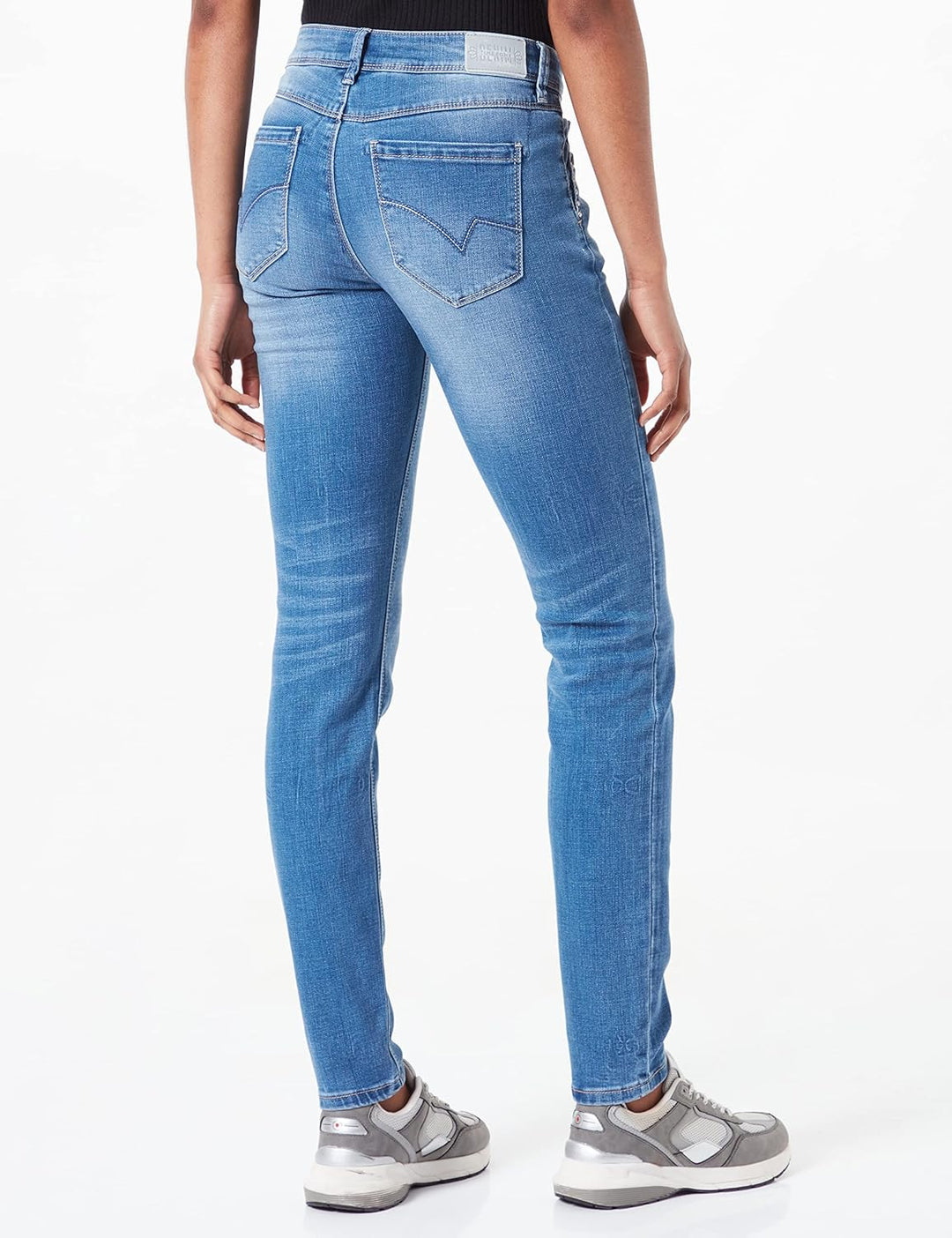 Timezone Damen Slim Dashnitz Freizeithose 28W / 32L Smurf Blue Wash, 28W / 32L Smurf Blue Wash