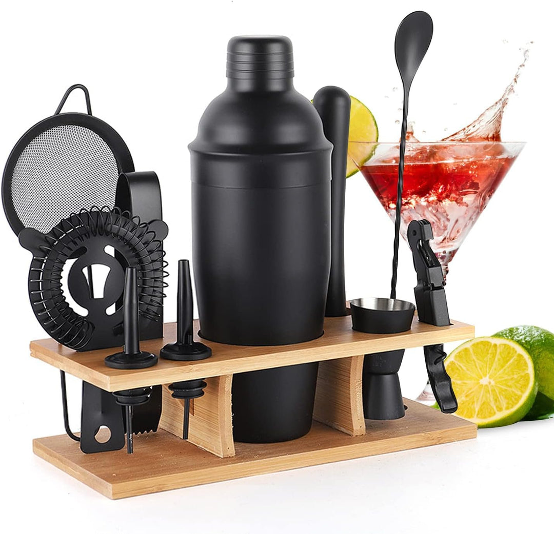 OBALY Barkeeper Kit 11-teilig Cocktail Shaker-Muddler für Cocktails 25oz Boston Shaker-Bar-Zubehör m