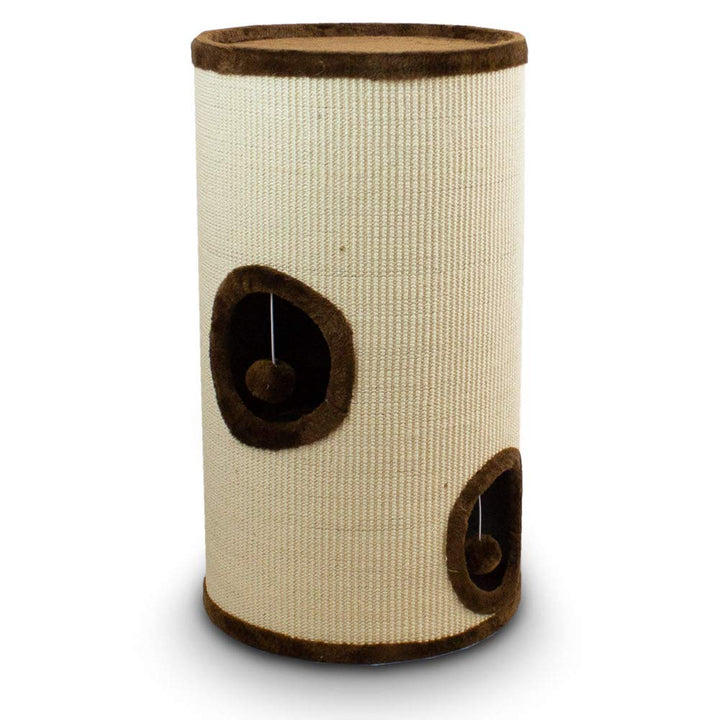 BITUXX® Sisaltonne Kratztonne Katzentonne Katzenbaum Katzenhöhle Kratzbaum mit Plüsch und Sisal … (7