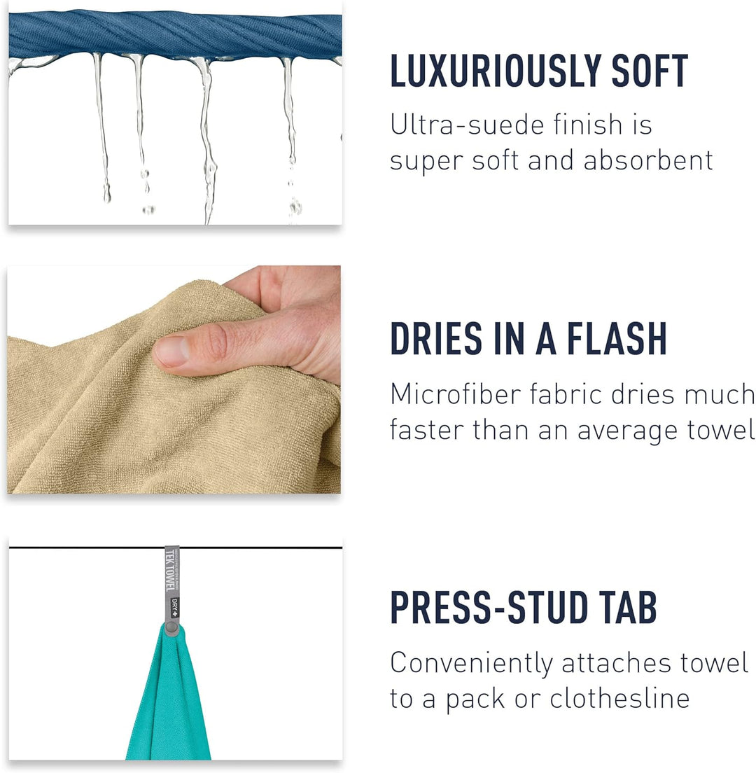 Sea to Summit - Tek Towel Reisehandtuch - Badetuch - Weiches Frottee - Saugfähig & Schnelltrocknend