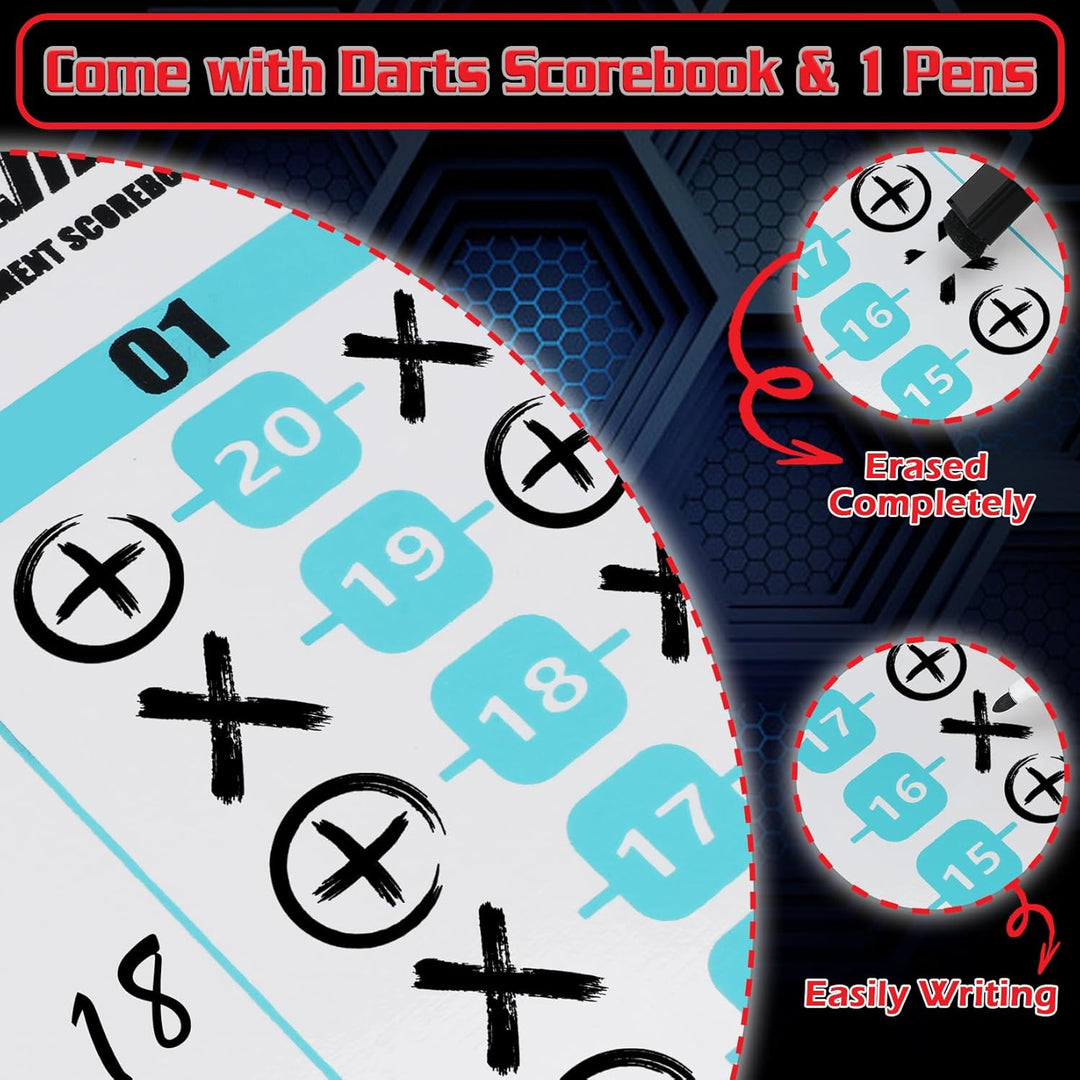 WIN.MAX Dartscheibe Kork Dartscheibe mit Pfeilen Offizielles Steeldartscheibe Dartscheibe Steeldart